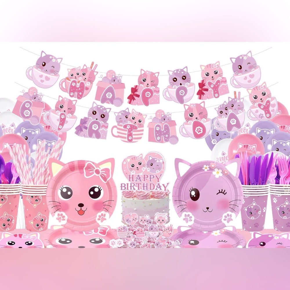 Cat-Themed Party Supplies